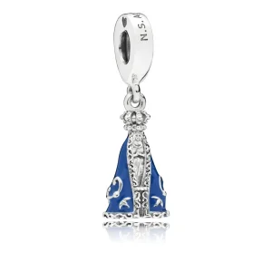 (imagine pentru) Pandora Nossa Senhora Aparecida silver dangle with blue enamel - 797542EN170