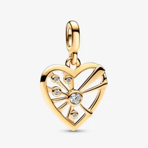 (imagine pentru) Talisman de tip medalion Inimă și raze Pandora ME - 762691C01