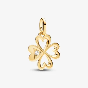 (imagine pentru) Talisman medalion cu trifoi cu patru foi și inimioare Pandora ME - 763034C01