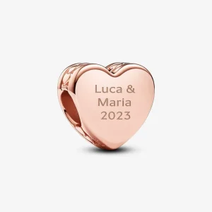 (imagine pentru) Talisman Pandora cu inimioară ce poate fi inscripționată - 782015C00