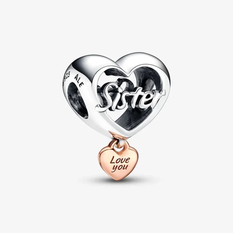 (imagine pentru) Talisman Pandora cu inimioară Love You Sister - 782244C00