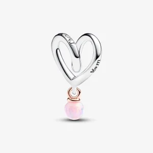 (imagine pentru) Talisman Pandora cu inimioară în două nuanțe - 783242C01