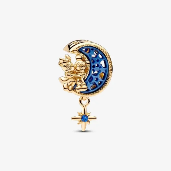 (imagine pentru) Talisman Pandora cu semilună, Mickey Mouse și Minnie Mouse de la Disney - 762956C01