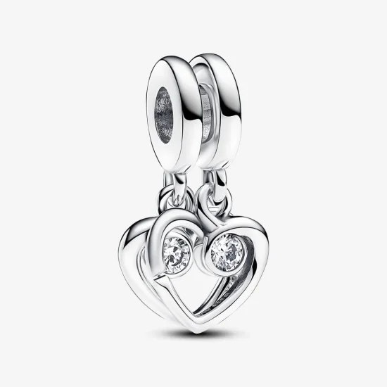 (imagine pentru) Talisman Pandora de tip pandantiv, ce se poate împărți, cu inscripția „Forever & Always” - 793232C01