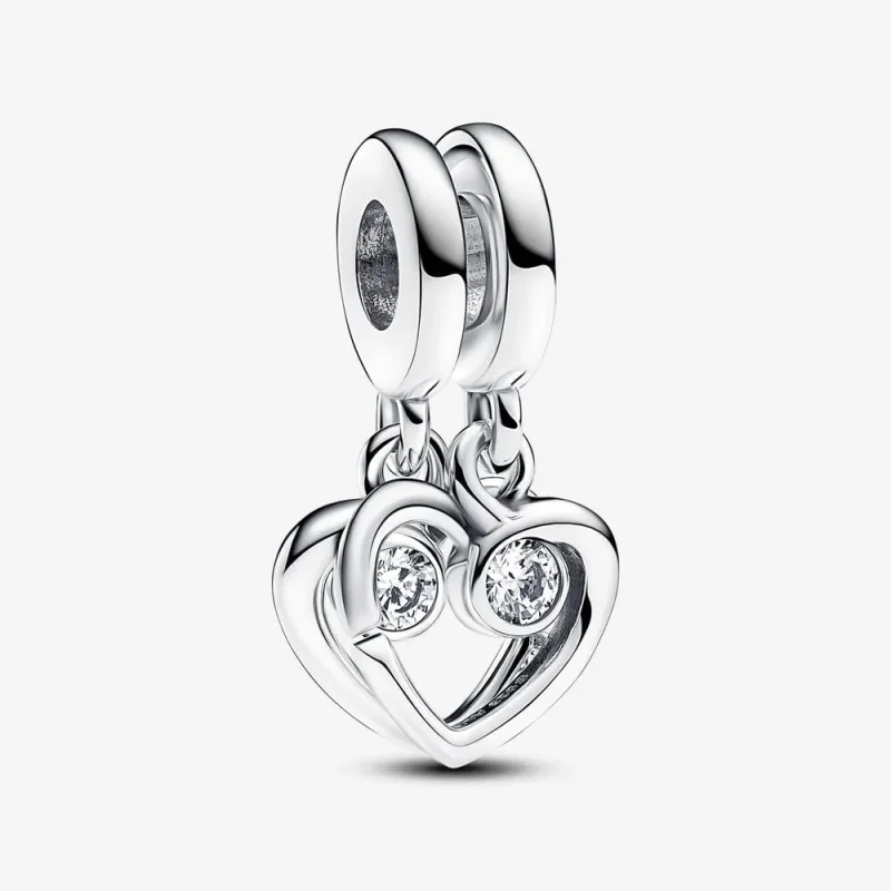 (imagine pentru) Talisman Pandora de tip pandantiv, ce se poate împărți, cu inscripția „Forever & Always” - 793232C01