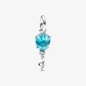 (imagine pentru) Talisman Pandora de tip pandantiv cu balon din sticlă de Murano albastră - 792792C01