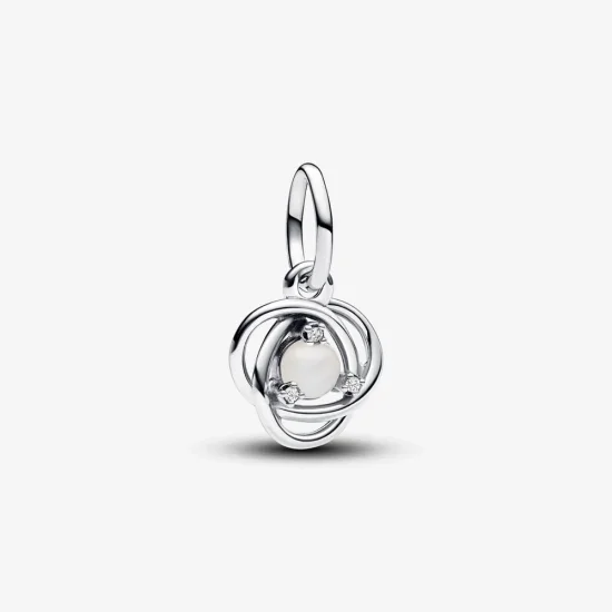 (imagine pentru) Talisman Pandora de tip pandantiv cu cercul eternității alb - 793125C06