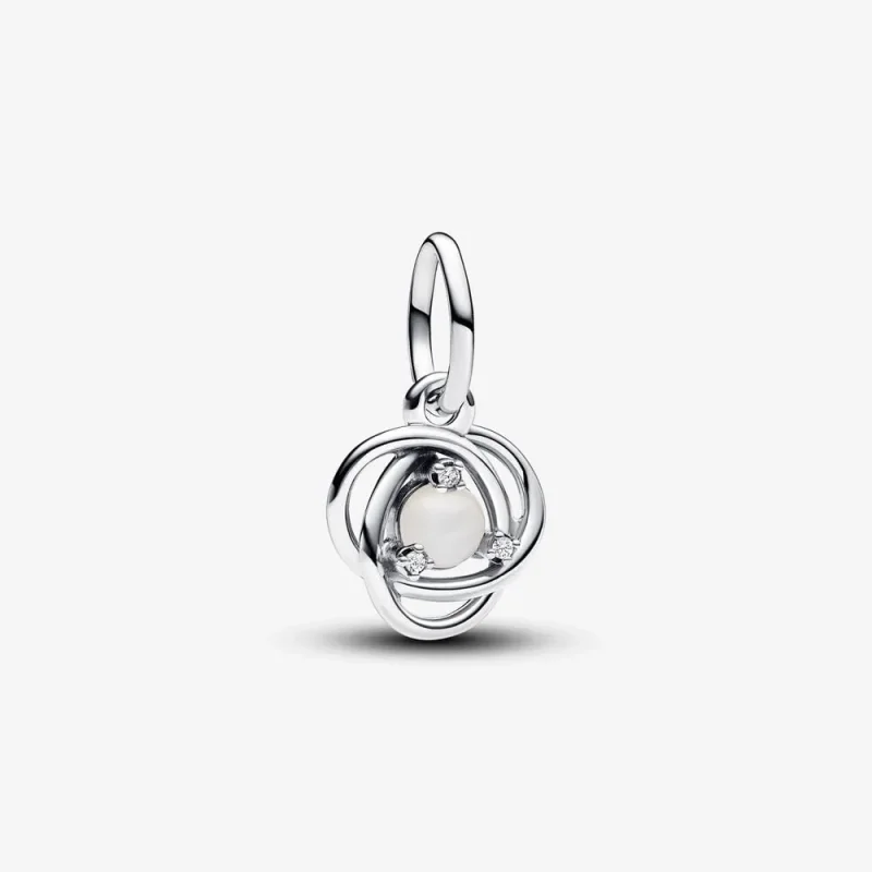 (imagine pentru) Talisman Pandora de tip pandantiv cu cercul eternității alb - 793125C06