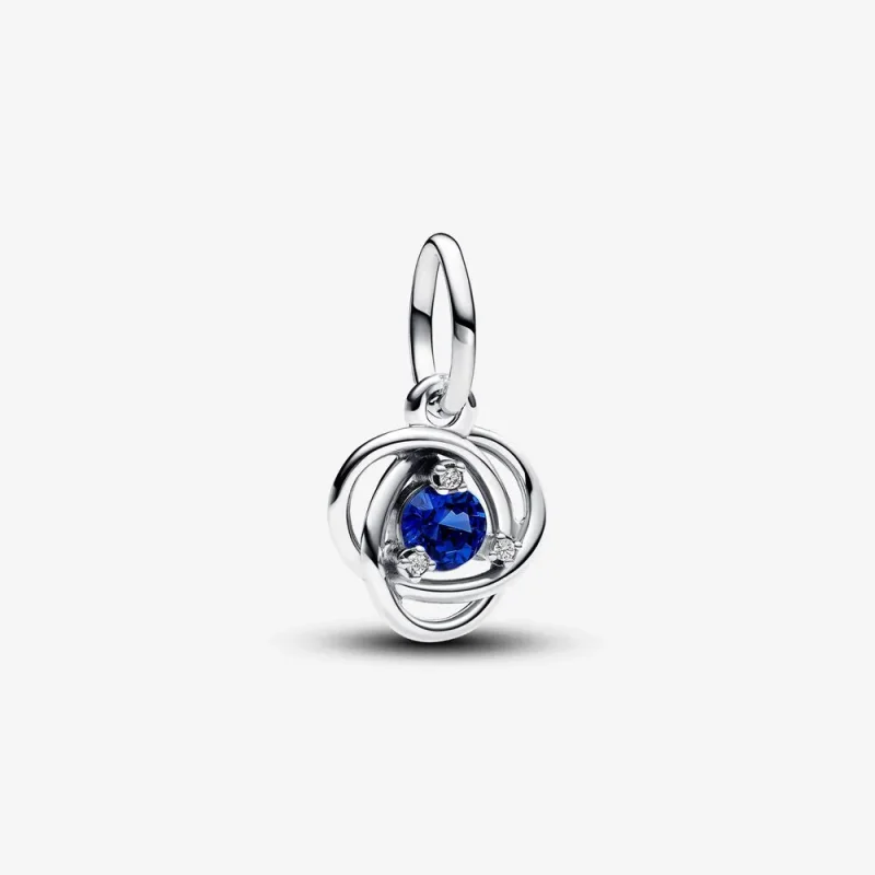 (imagine pentru) Talisman Pandora de tip pandantiv cu cercul eternității în nuanța albastru - 793125C09