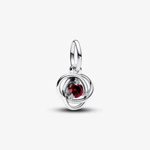 (imagine pentru) Talisman Pandora de tip pandantiv cu cercul eternității în nuanța roșu - 793125C01