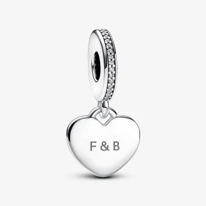 (imagine pentru) Talisman Pandora de tip pandantiv cu inimă ce poate fi inscripționată - 798761C01