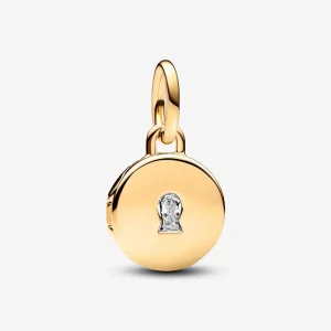 (imagine pentru) Talisman Pandora de tip pandantiv cu medalionul iubirii ce poate fi deschis și inscripționabil - 763066C01