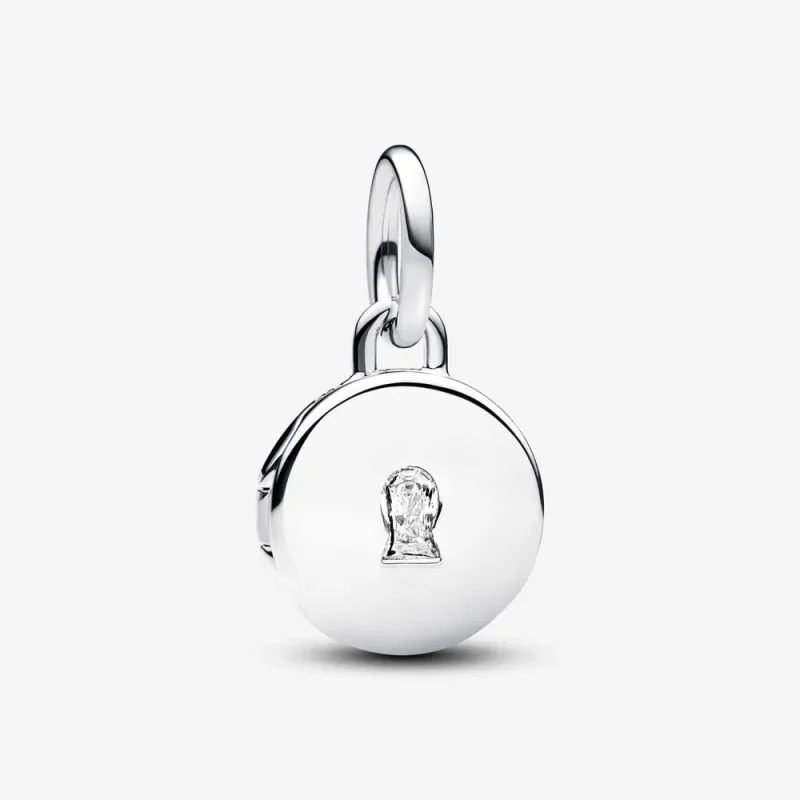 (imagine pentru) Talisman Pandora de tip pandantiv cu medalionul iubirii ce poate fi deschis și inscripționabil - 793066C01