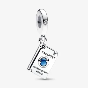 (imagine pentru) Talisman Pandora de tip pandantiv cu pașaport, ce poate fi deschis - 792680C01