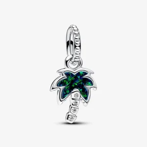(imagine pentru) Talisman Pandora de tip pandantiv cu palmier verde opalescent - 793352C01