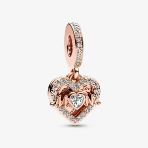 (imagine pentru) Talisman Pandora de tip pandantiv Inimă & Mum - 789402C01