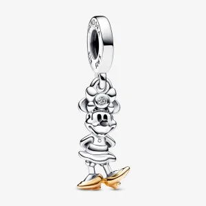 (imagine pentru) Talisman Pandora de tip pandantiv Minnie Mouse cu diamant crescut în laborator pentru aniversarea Disney cu numărul 100 - 792559C01