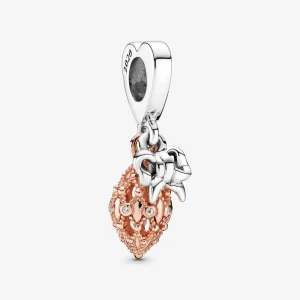(imagine pentru) Talisman Pandora de tip pandantiv în două nuanțe cu ornament decorativ - 789170C01
