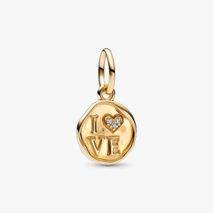 (imagine pentru) Talisman Pandora de tip pandantiv strălucitor cu ștampila iubirii - 752605C01