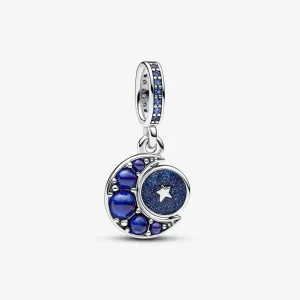 (imagine pentru) Talisman Pandora strălucitor de tip pandantiv rotativ cu lună - 792979C01
