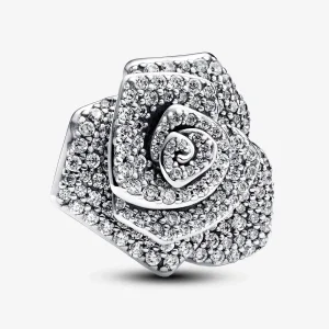 (imagine pentru) Talisman Pandora supradimensionat strălucitor cu trandafir înflorit - 793245C01