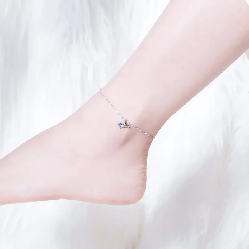 (imagine pentru) Anklet Coada sirenei din argint - SCT004 - Vizualizare 3