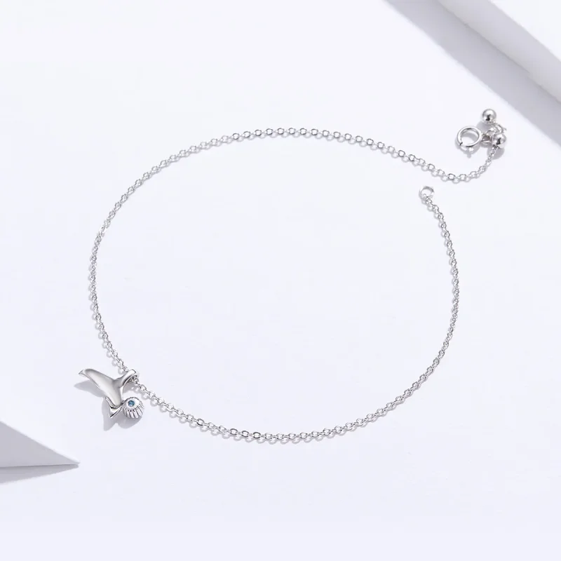 (imagine pentru) Anklet Coada sirenei din argint - SCT004 - Vizualizare 4
