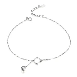 (imagine pentru) Anklet Drăguț Kitten & Bell din argint - SCT003
