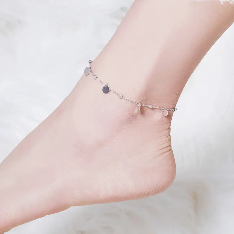 (imagine pentru) Anklet Memoria din argint - SCT011 - Vizualizare 3