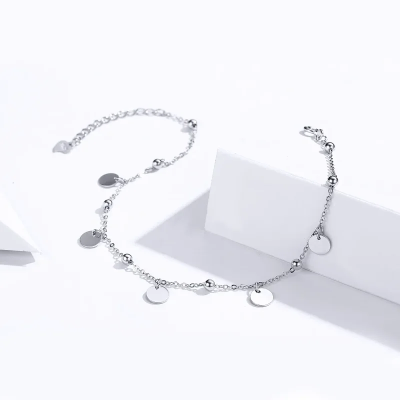 (imagine pentru) Anklet Memoria din argint - SCT011 - Vizualizare 4