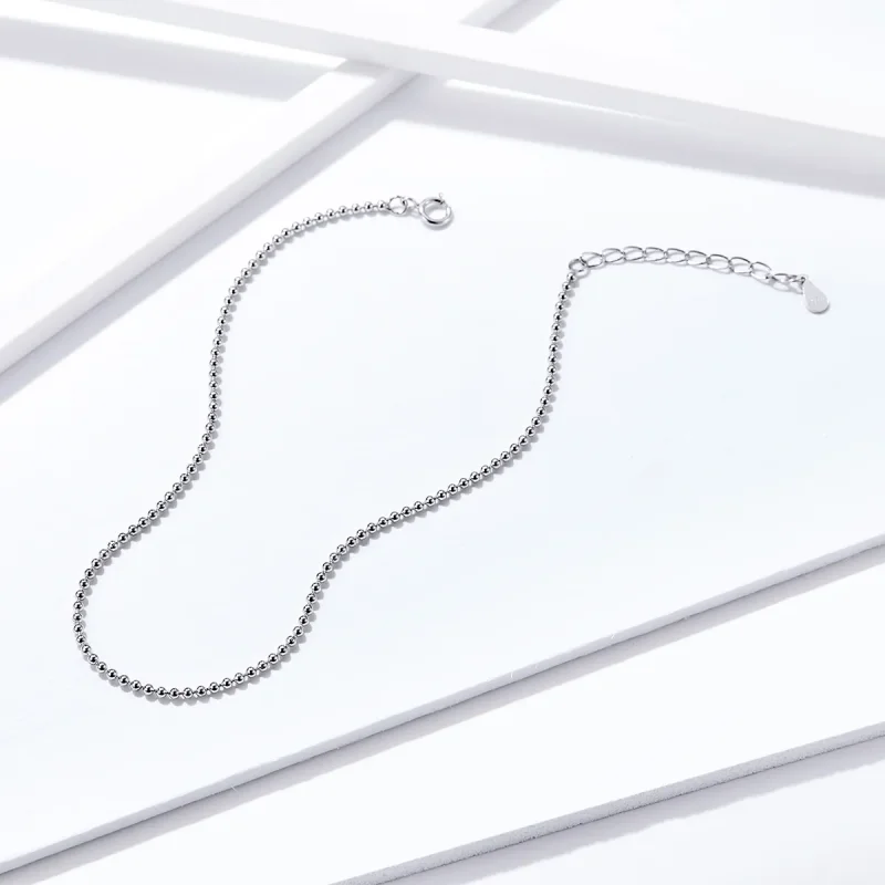 (imagine pentru) Anklet Simplu din argint - SCT002 - Vizualizare 3