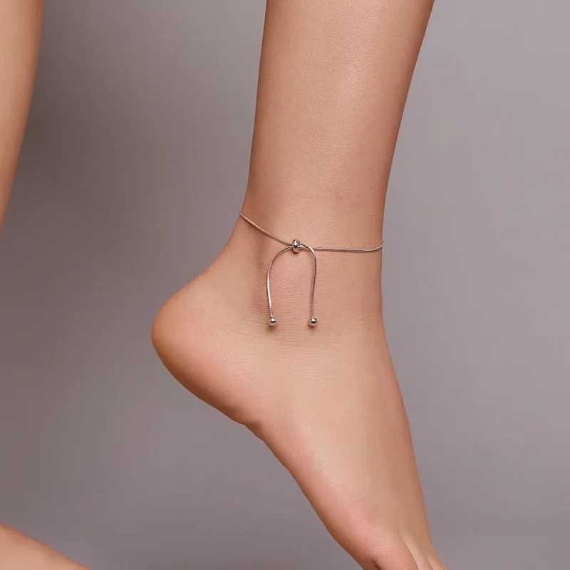 (imagine pentru) Anklet Stilat din argint - SCT016 - Vizualizare 2