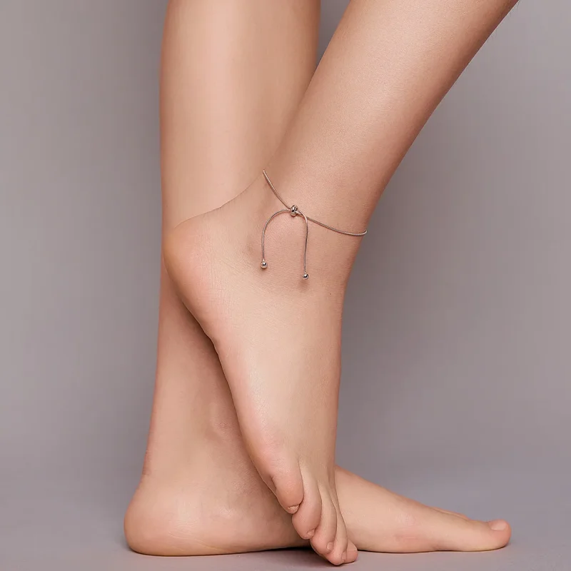 (imagine pentru) Anklet Stilat din argint - SCT016 - Vizualizare 3