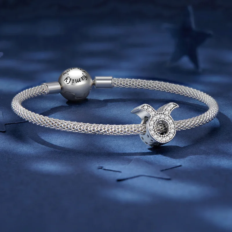 (imagine pentru) Talismane norocoasă Pandora în stilul zodiacului Taur - SCC2516-2 - Vizualizare 5