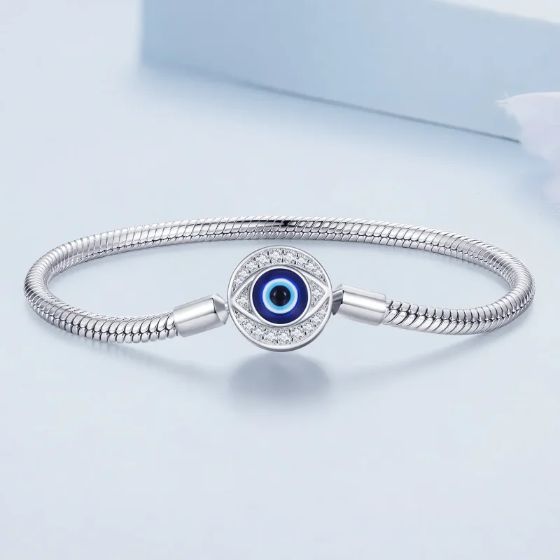 (imagine pentru) Bratara cu lant de baza Pandora Style Devil Eye - BSB122 - Vizualizare 2