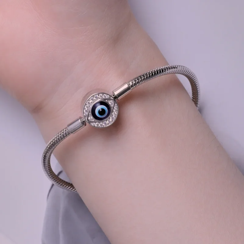 (imagine pentru) Bratara cu lant de baza Pandora Style Devil Eye - BSB122 - Vizualizare 6