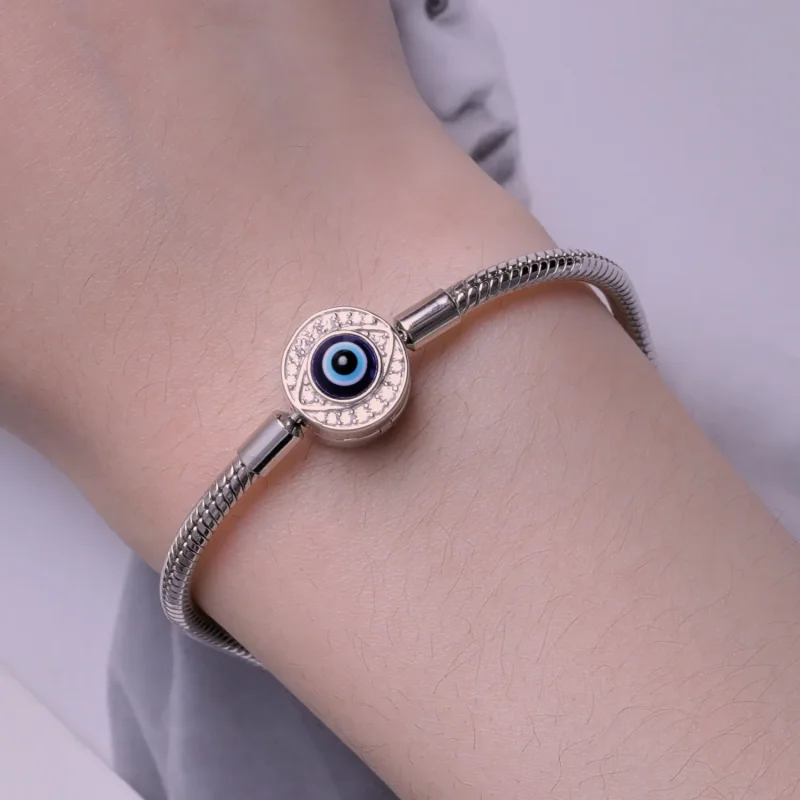 (imagine pentru) Bratara cu lant de baza Pandora Style Devil Eye - BSB122 - Vizualizare 7