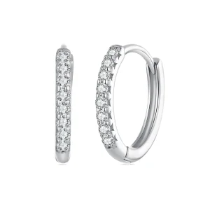 (imagine pentru) Cercei Pandora Style fine cu Moissanite - MSE022