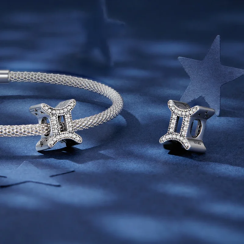 (imagine pentru) Charm zodiac norocos Gemeni în stil Pandora - SCC2516-3 - Vizualizare 4