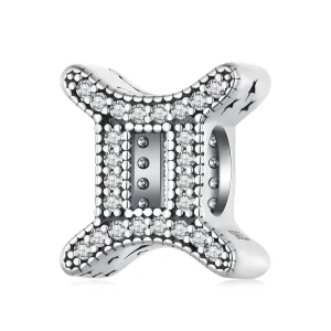 (imagine pentru) Charm zodiac norocos Gemeni în stil Pandora - SCC2516-3