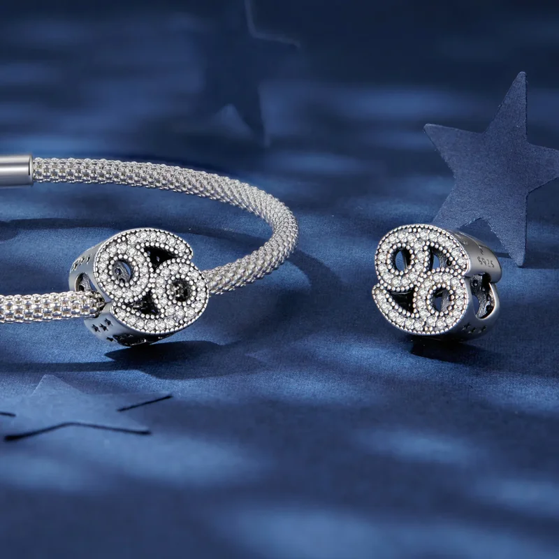 (imagine pentru) Charm Zodiac Rac Cancer în stil Pandora - SCC2516-4 - Vizualizare 4