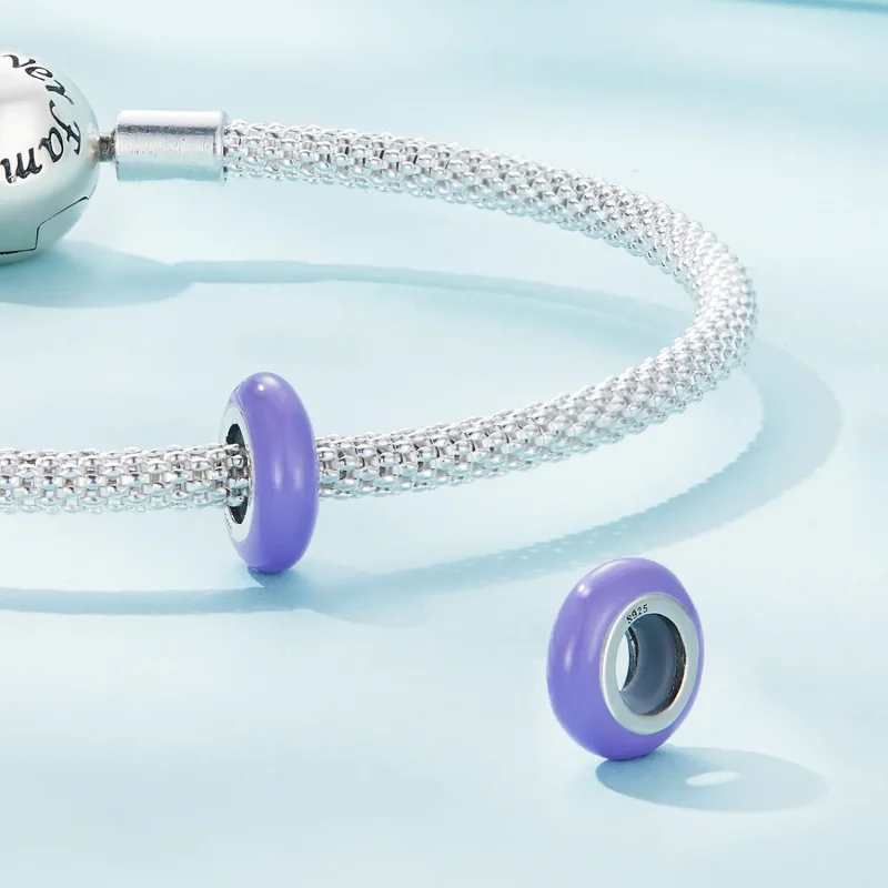 (imagine pentru) Charma Pandora din gel de siliciu, model spacer - SCC1450-BP - Vizualizare 4