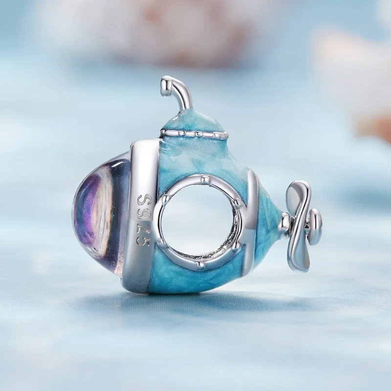 (imagine pentru) Charmul de stil Pandora în formă de submarin - SCC2504 - Vizualizare 3