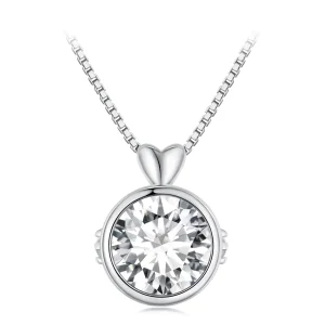 (imagine pentru) Colier de stil Pandora cu Moissanite de 1 carat - MSN013