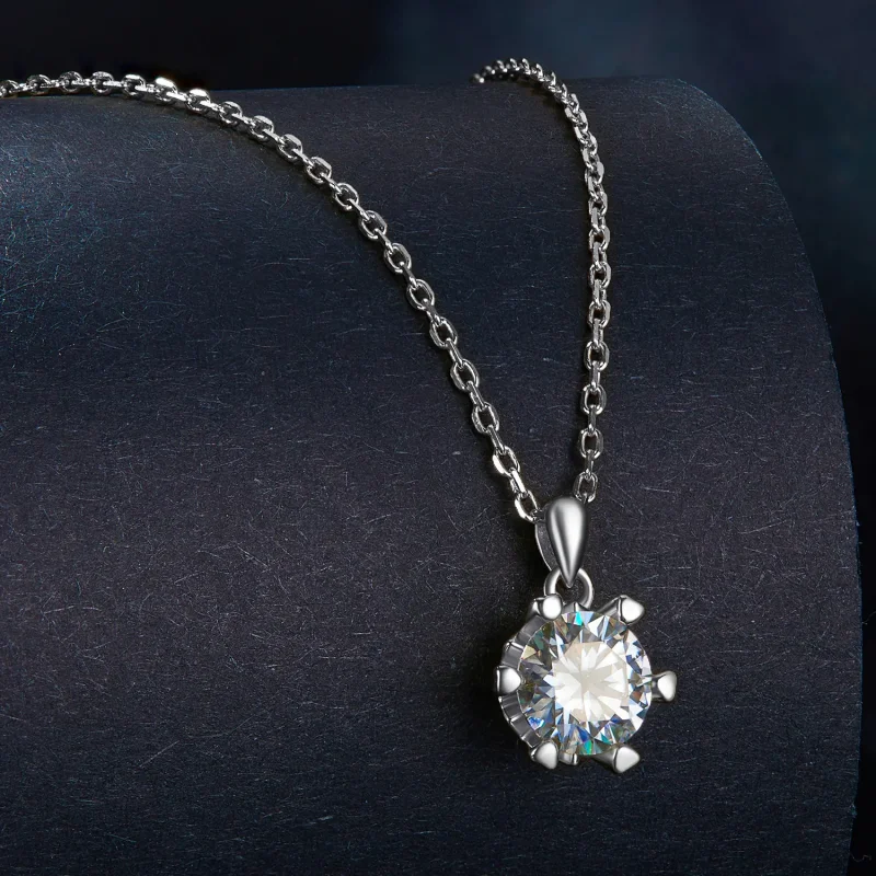 (imagine pentru) Colier de tip Pandora cu Moissanite de lux - MSN006-A - Vizualizare 2