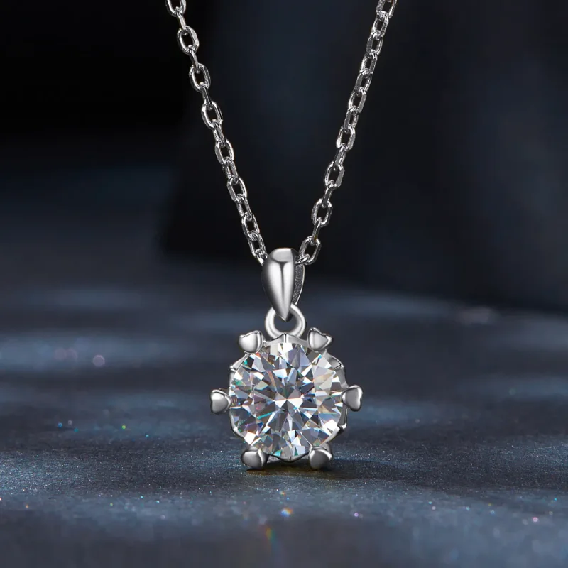 (imagine pentru) Colier de tip Pandora cu Moissanite de lux - MSN006-A - Vizualizare 3