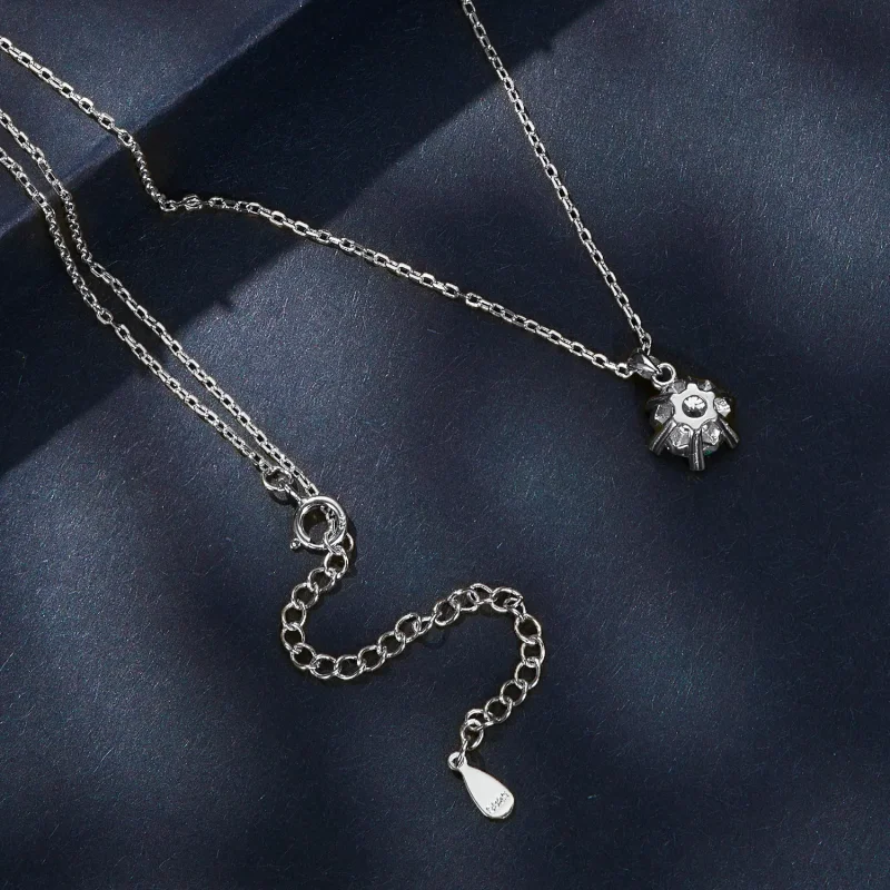 (imagine pentru) Colier de tip Pandora cu Moissanite de lux - MSN006-A - Vizualizare 4