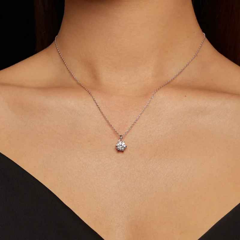 (imagine pentru) Colier de tip Pandora cu Moissanite de lux - MSN006-A - Vizualizare 6