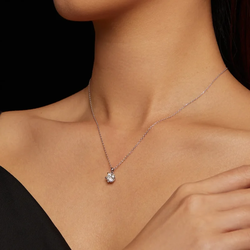 (imagine pentru) Colier de tip Pandora cu Moissanite de lux - MSN006-A - Vizualizare 7