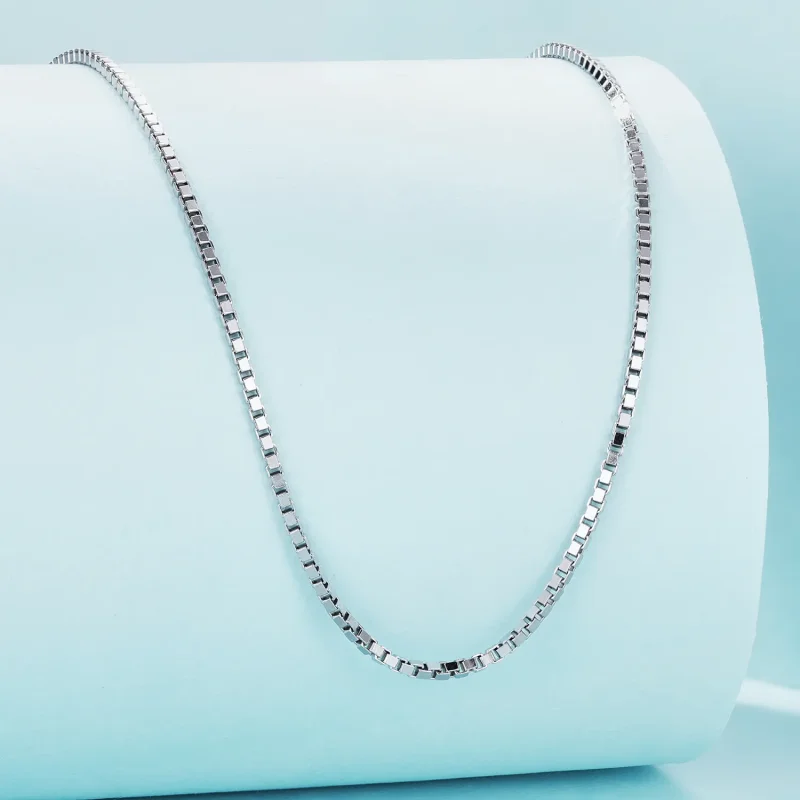 (imagine pentru) Colier lanț de bază cu model Pandora Style 0.8 Boxchain - SCA024 - Vizualizare 2